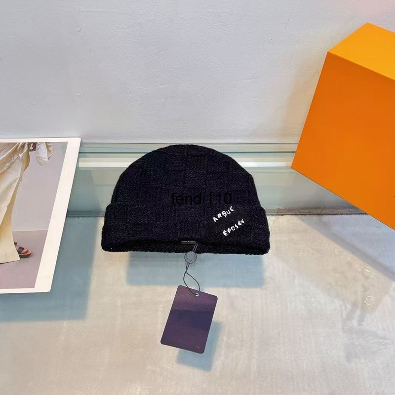 Beanie/Skull Caps luxury designer beanie women and men New grid letters bonnet hat brim bonnet classic beautiful fashionable autumn and winter wear nice