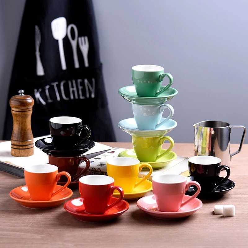 80cc European Creative Extra Strong Cup Mug Latte Cup Coffee Cup Set Latte Cup Ceramic Cup Y251125