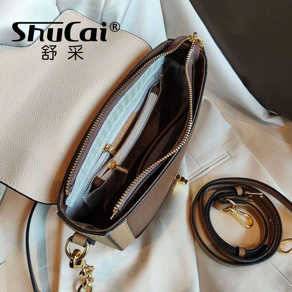 Designer Bag New Collision Color Underarm Saddle Genuine Leather Women's Head Layer Cowhide Single Shoulder Crossbody Bag