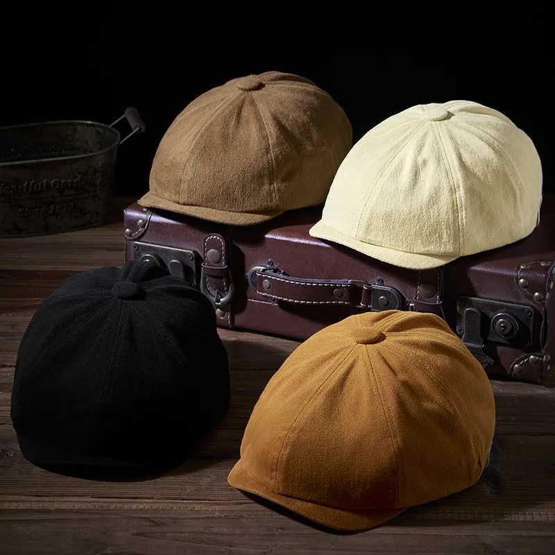 High Quality Cotton Newsboy Caps Dad Ivy Hat Flat Sun Cap Men Cabbie Cap Women Berets Fashionable Gatsby Hats J251125