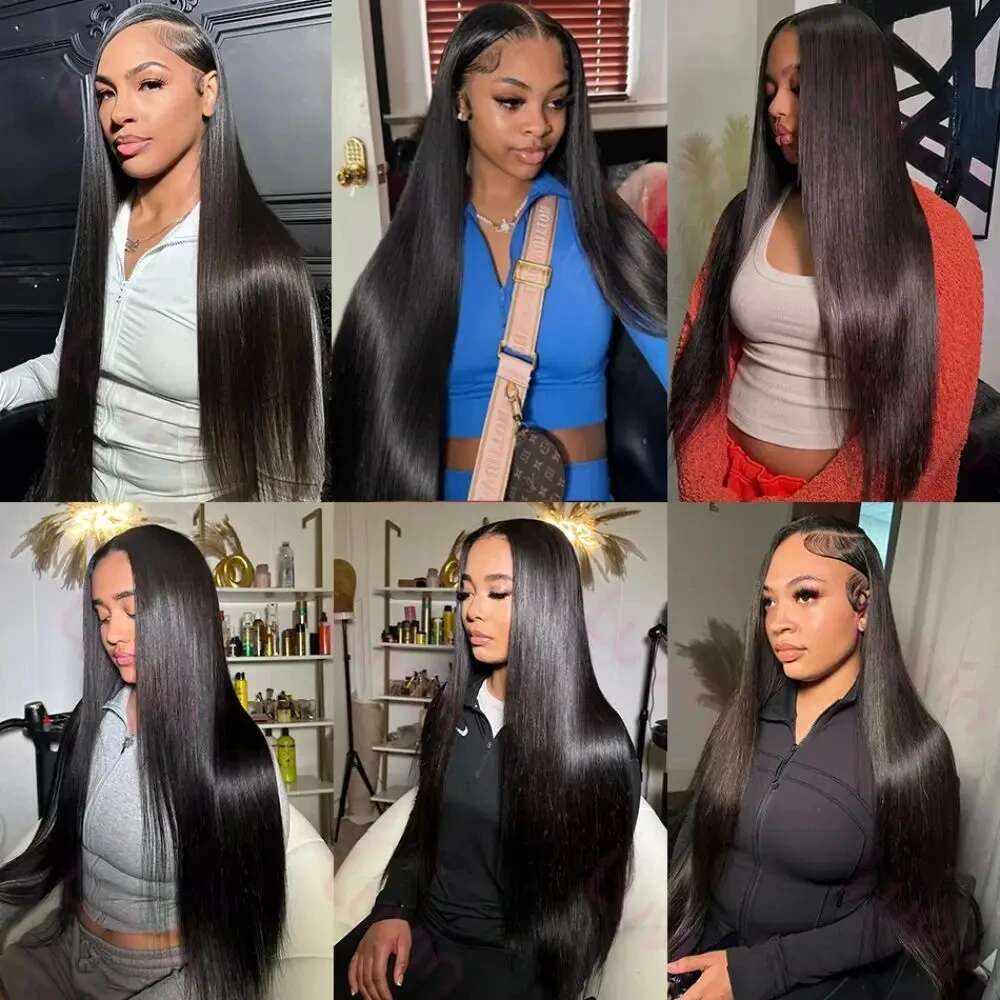 Transparenthd Human Hair Wig 30 40 Inch Bone Straight 13X4 Brazilian Front 13X6 Lace Frontal Wigs Perruques Cheveux Humains