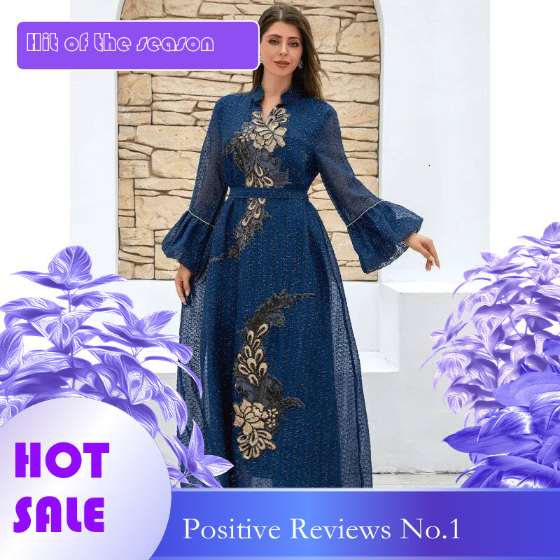 Dongdumaoyi Middle East Muslim Women S Wear New Dubai Abaya Embroidered Robe Dress W