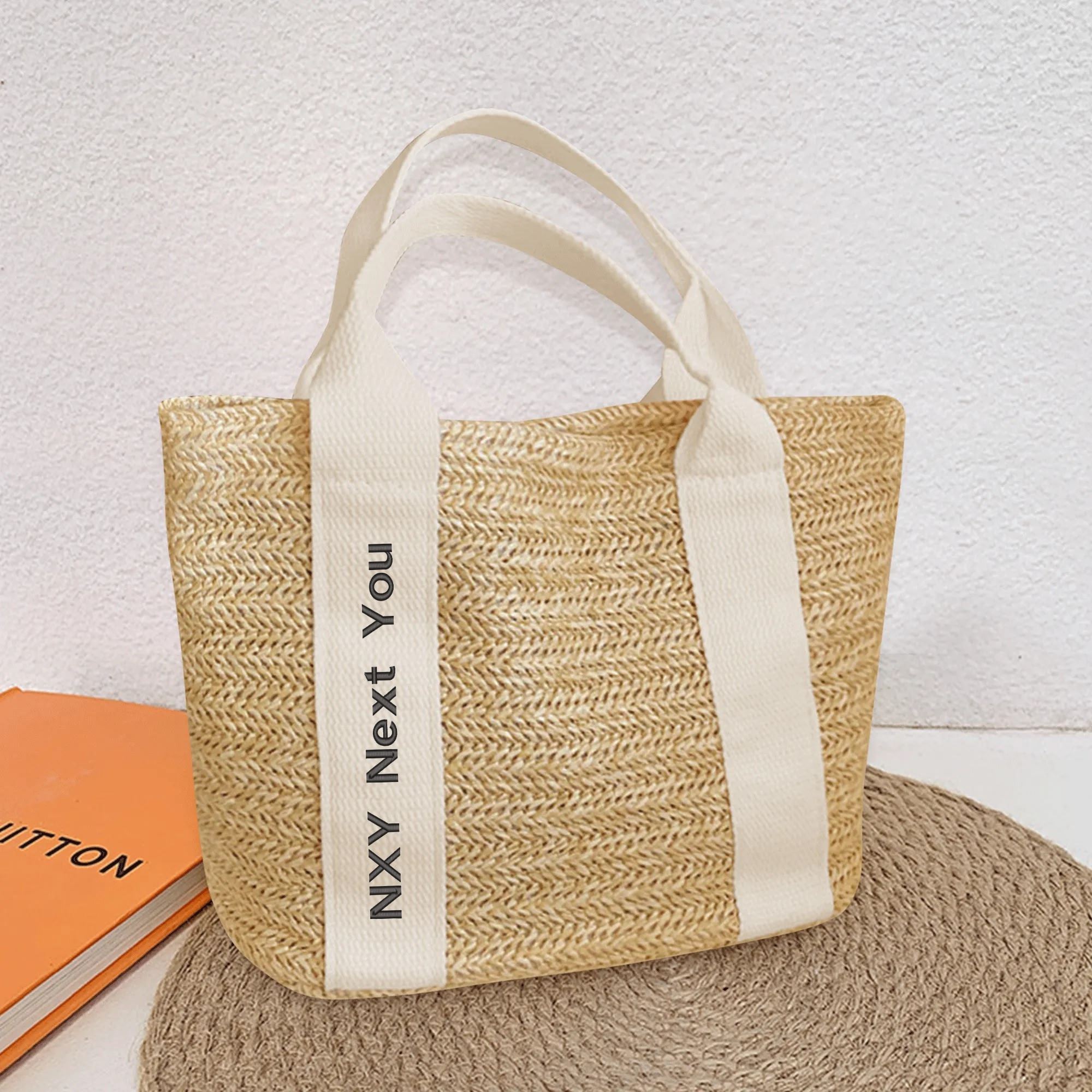 NXY Top quality woven bag designer bag the tote bag Womens Luxury Handbag Large Capacity Shoulder Bag Woman solid color Tote Bag Purses Handbags
