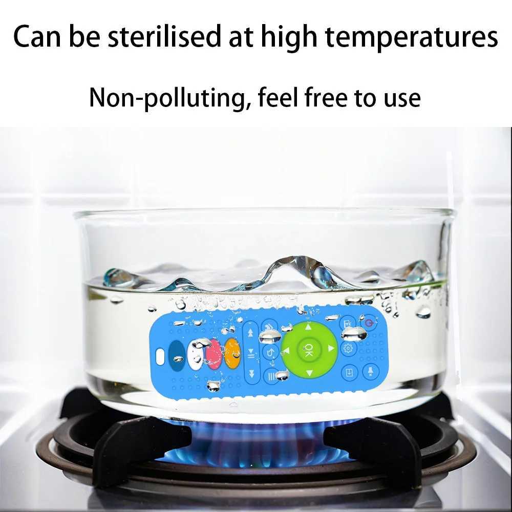 Silicone simulation remote control teething soothing anti-feeding toys food grade silicone buttons food grade G251125