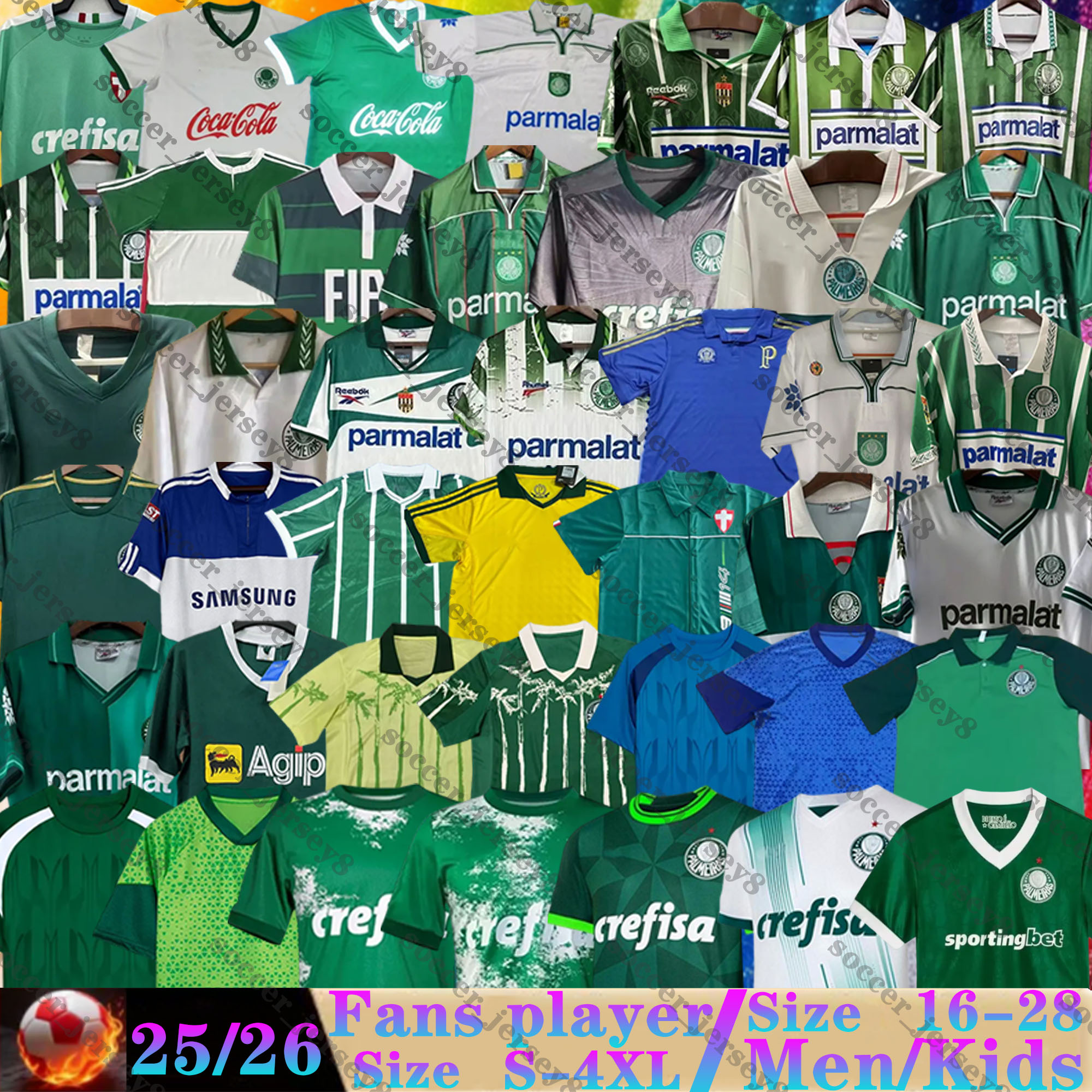 PALMEIRA home away third Soccer Jerseys Retro 1992 1993 1994 1995 1996 1999 2000 JUNIOR VALDIVIA vintage Camiseta de futbol 87 88 89 91 92 93 94 95 96 99 00 football 2009 09