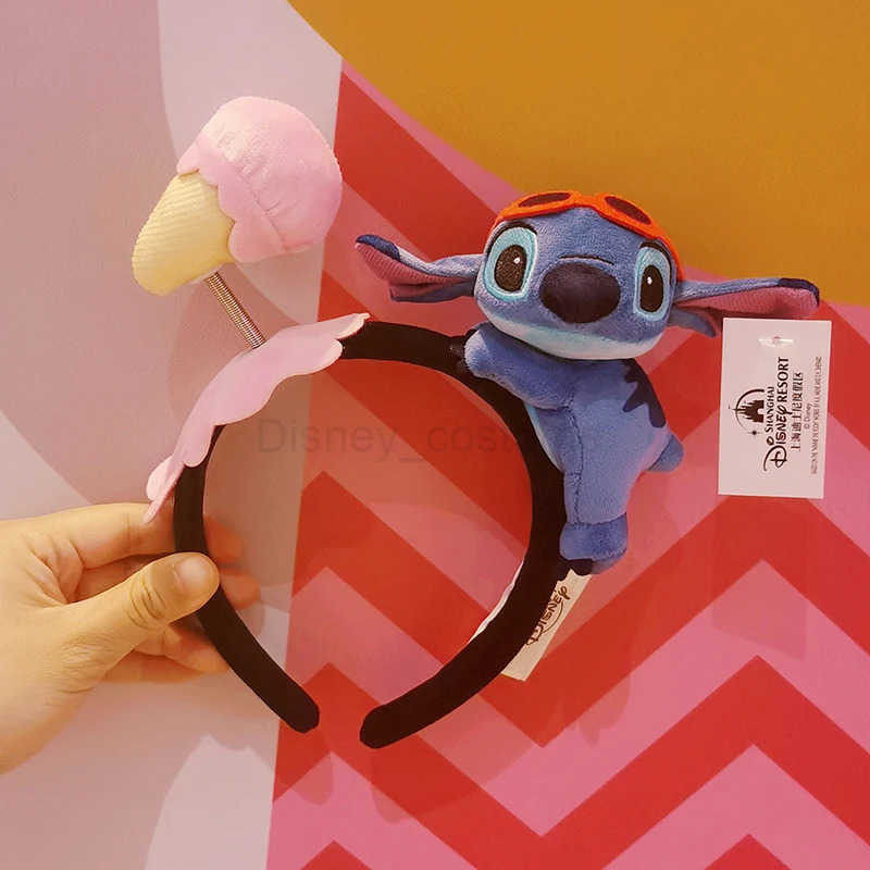 Disney Plush 3D Disney Ears Winnie The Pooh Headbands Cute Sewing Hair Girl Kawaii Lotso Hair Accessories Childrens Christmas Boys Gift X250425