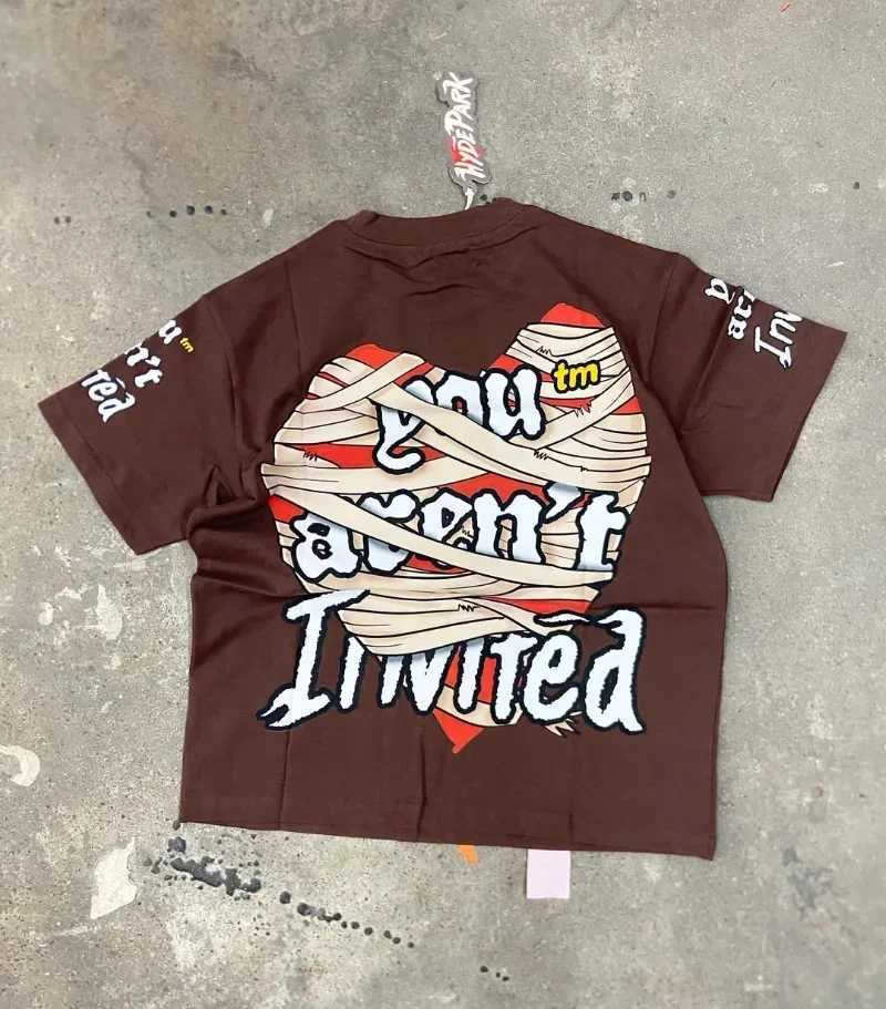 Summer fashion animation printing super large short sleeved T-shirt mens Gothic American street fashion brand loose casual top women W250425