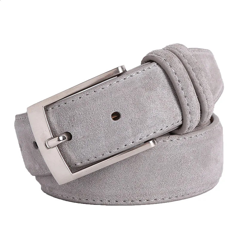 Sude Belts mens and womens solid color jeans buckle luxurious high-quality classic leather Sude Belts 250423