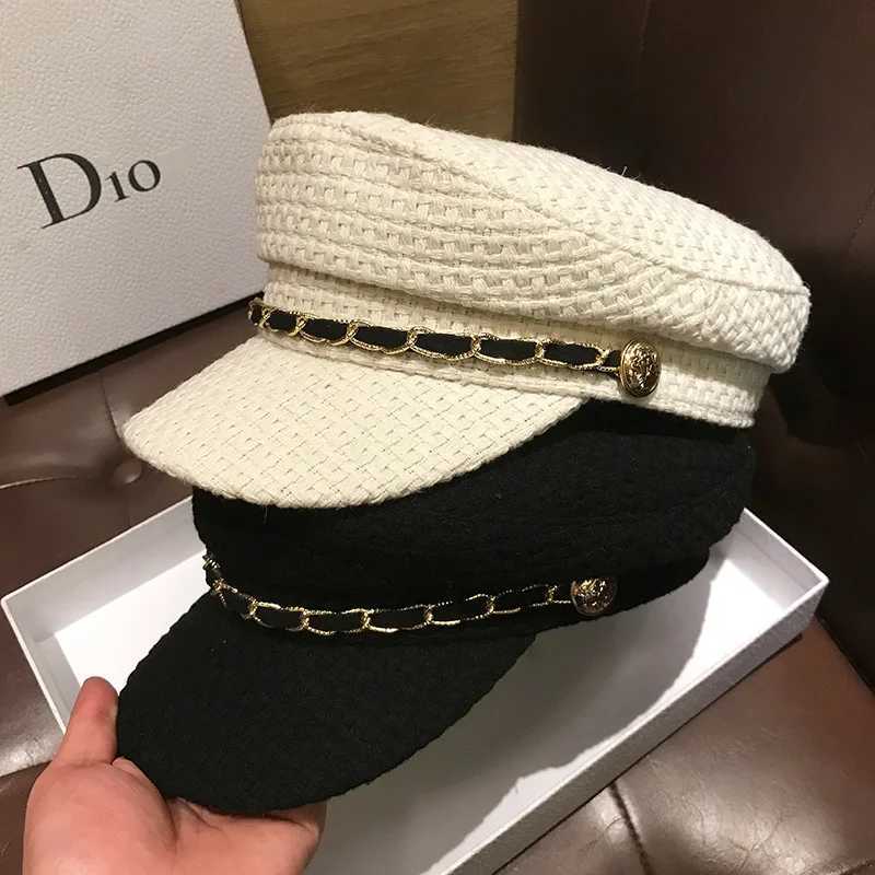 British Style Beret Hat for Women Vintage Octagonal Flat Cap Autumn Winter Warm Fashion Newsboy Painter Caps Daily Casual J251125