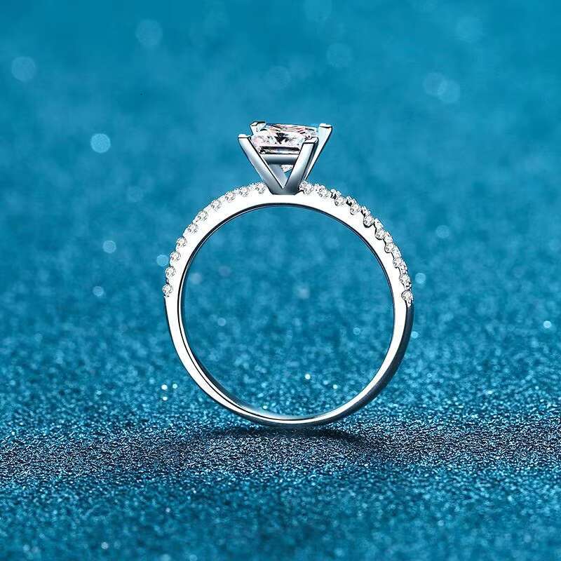 Couqcy Jewellery 925 Sterling Silver 2ct VVS1D Moissanite Engagement Rings GRA Certified Diamond Rings Jewelry Women Gift