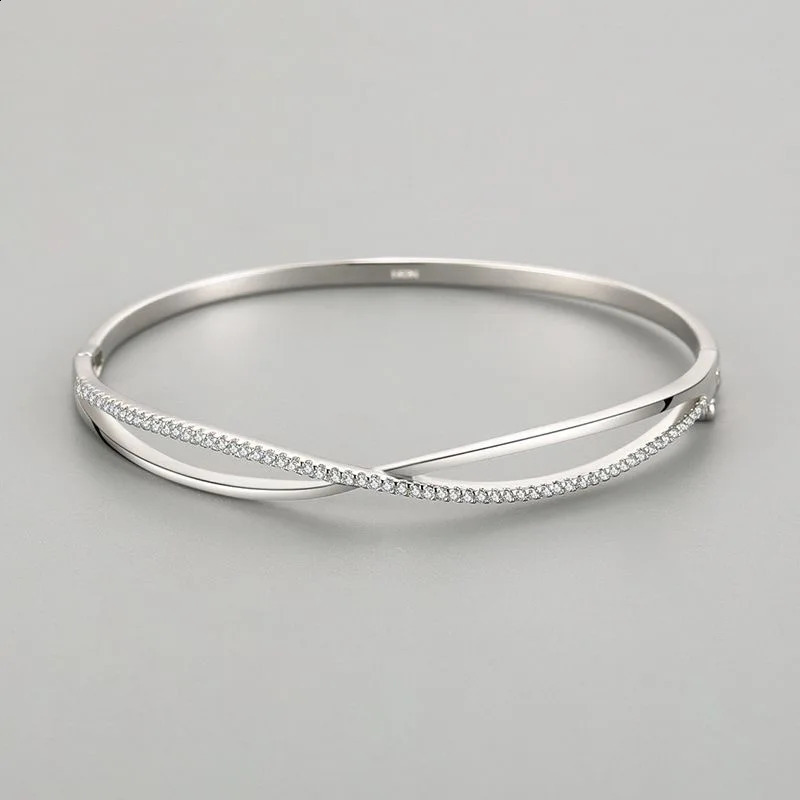 Top Fashion Cute Genuine Pure Silver 925 Silver Jewelry Genuine 925 Silver Bracelet Cute Diamond Party Bracelet Jewelry 250422