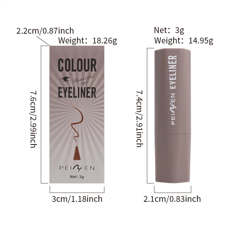 Three color matt eyeliner cream durable waterproof anti easy to apply silky smooth delicate 250418