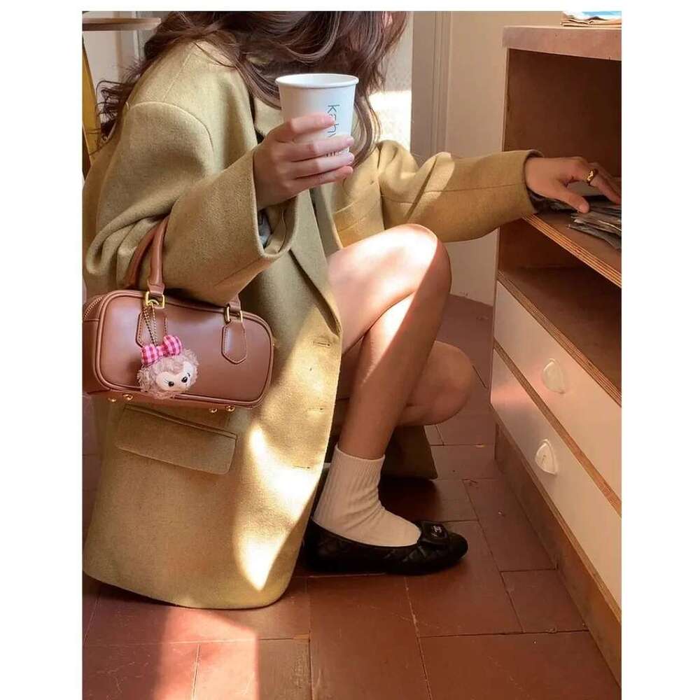 Designer Bag Versatile Bowling For Women, Retro And Simple, Single Shoulder, Crossbody, Hand-Held Small Square Bag