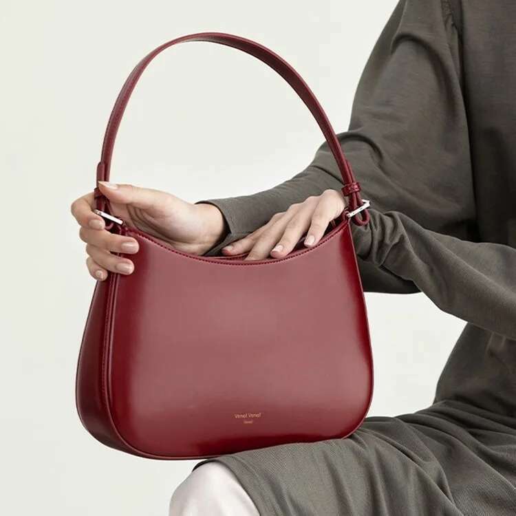 2025 New Baguette Bag Red Shoulder Handbags Large Capacity PU Female Tote Fashion Crossbody Bags For Women
