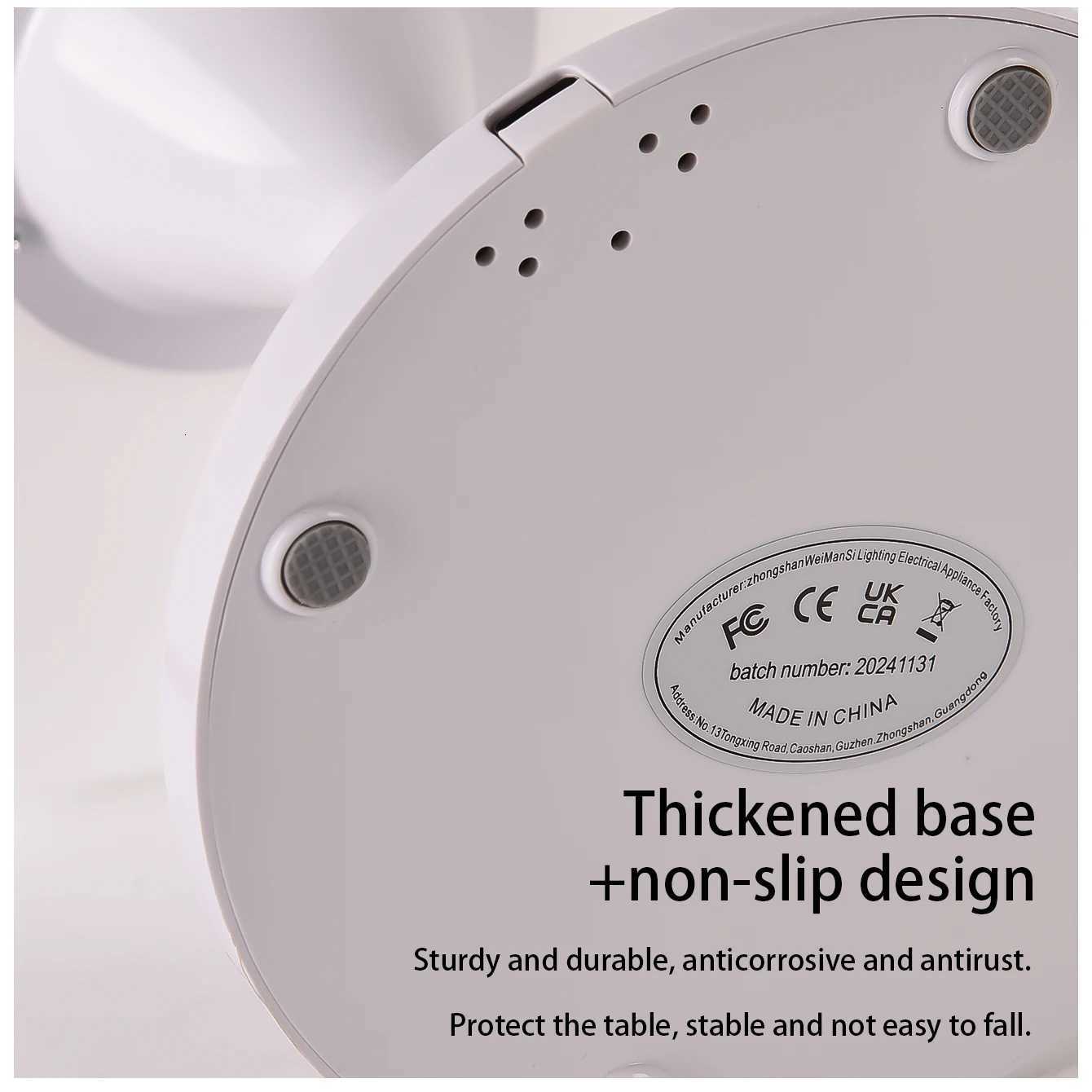 Mushroom table lamp bedroom bedside table with adjustable brightness 3 color changing lights rechargeable outdoor ambient lightM251125