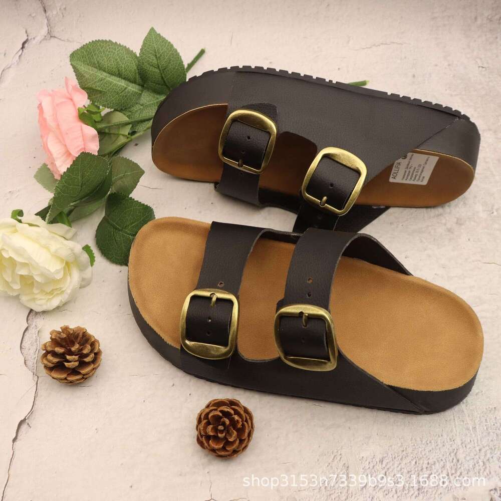 Same thick soled height increasing slippers, women's sandals, casual outings, beach shoes, slippers for outdoor wear