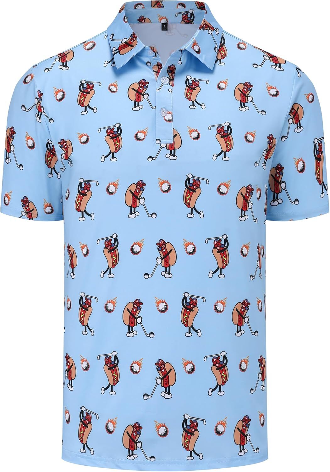 Mens Polo shirt Mens Golf Polo Shirts Performance Moisture Wicking Dry Fit Casual Print Funny Golf Polo Shirts Casual tops summer clothes Short sleeve