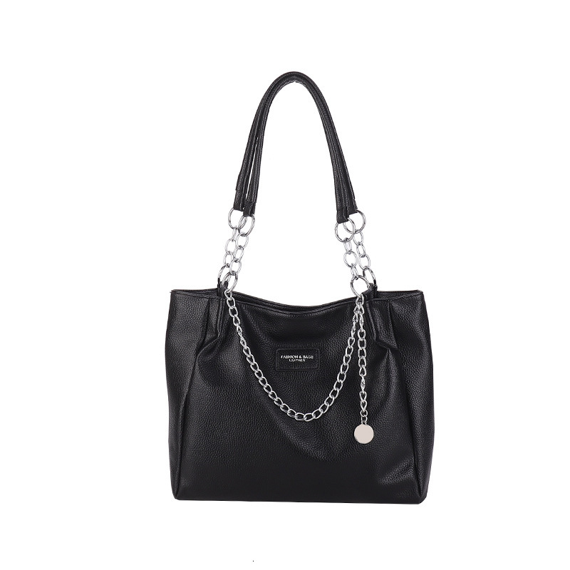 New Free Delivery Designer Shoes By 2025 Large Capacity Chain Underarm Women's 2023 Solid Color Fashion Trend Commuter Shoulder Texture Tote Bag