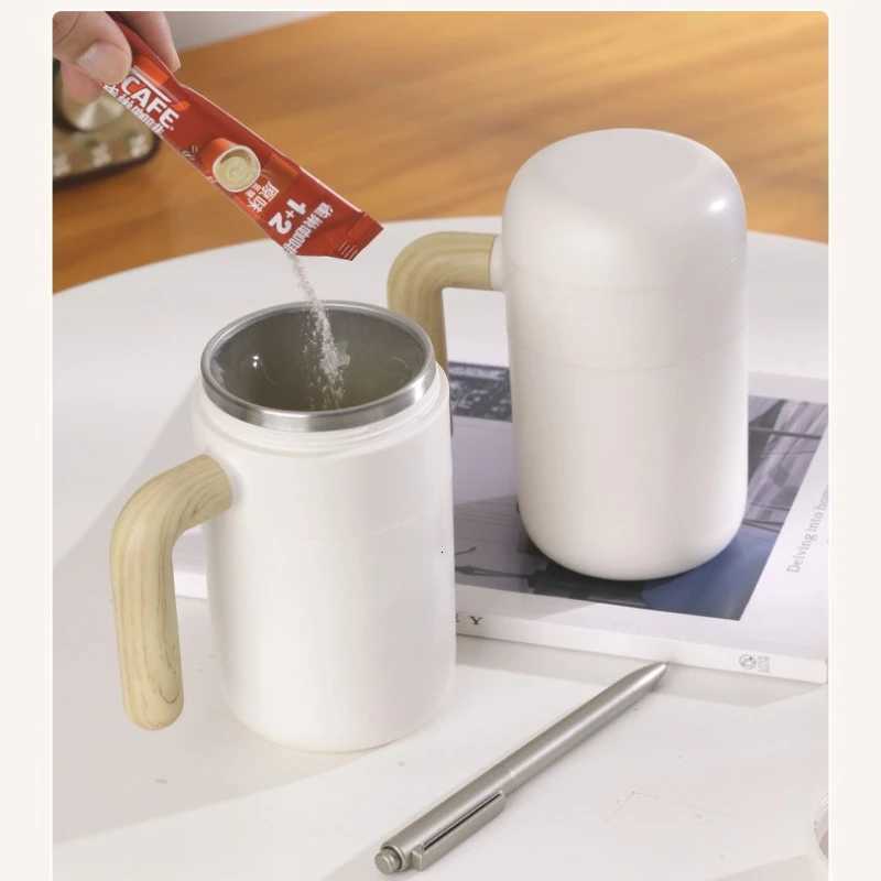 1PC Automatic Mixing Cup Charging Wireless Water Cup Portable Electric Magnetic Rotating Shaking Coffee Cup Household Goods Y251125