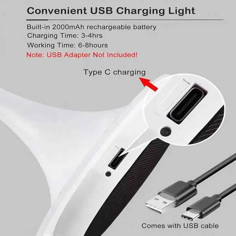 Small flower bud table lamp portable USB LED mushroom bedroom bedside lamp room decoration night light C251125