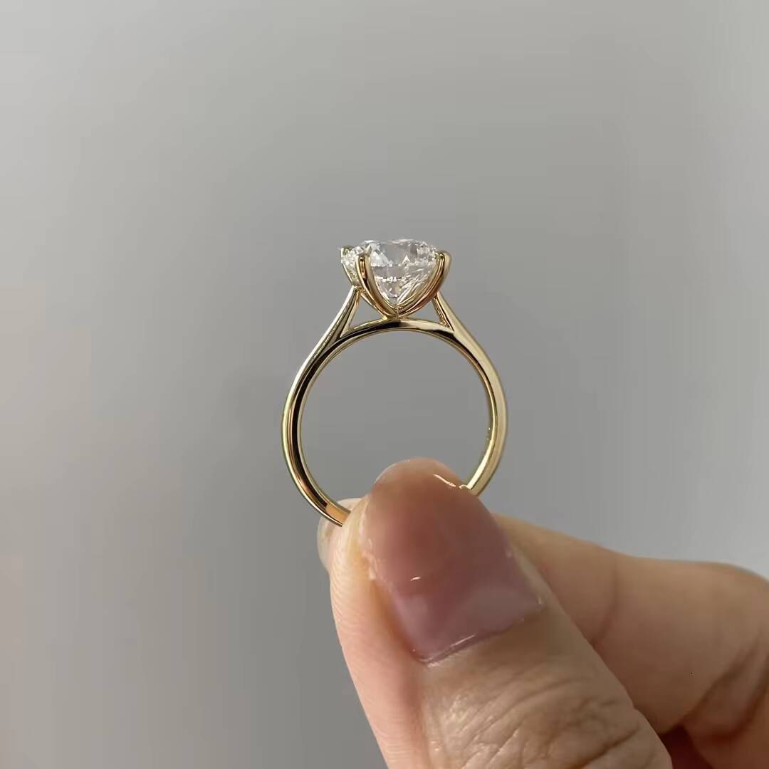 Provence Gem 10K/14K/18K Lab Grown Diamond CVD HPHT 10CT 20CT 30CT Wedding Engagement Rings for Women