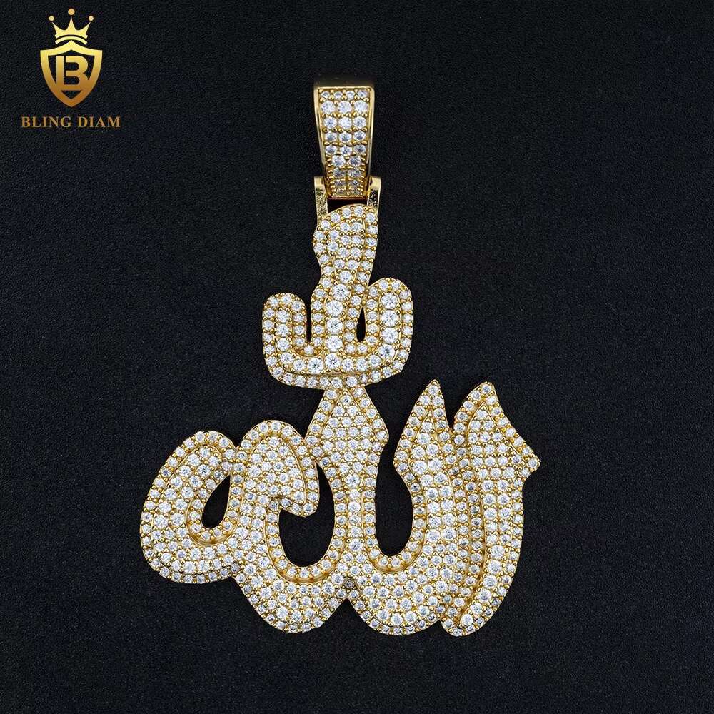 Pass Diamond Tester VVS Moissanite Pendant Symbol Charm Hip Hop Jewelry S925 Diamond Iced Out Pendant