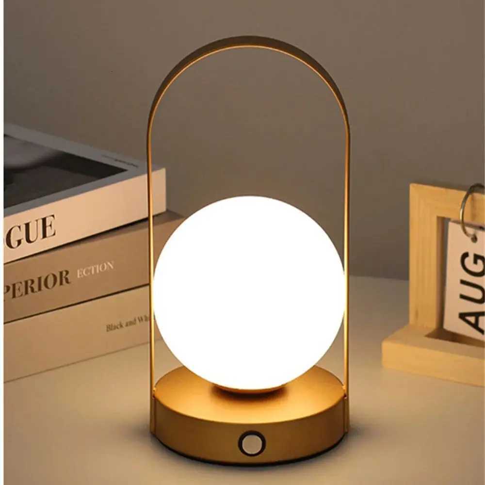 110-240v Metal Table Lamp Portable Outdoor USB Rechargeable Dimmable Wireless Table Lamp for Bedroom Hotel Bar Bedside LightM251125