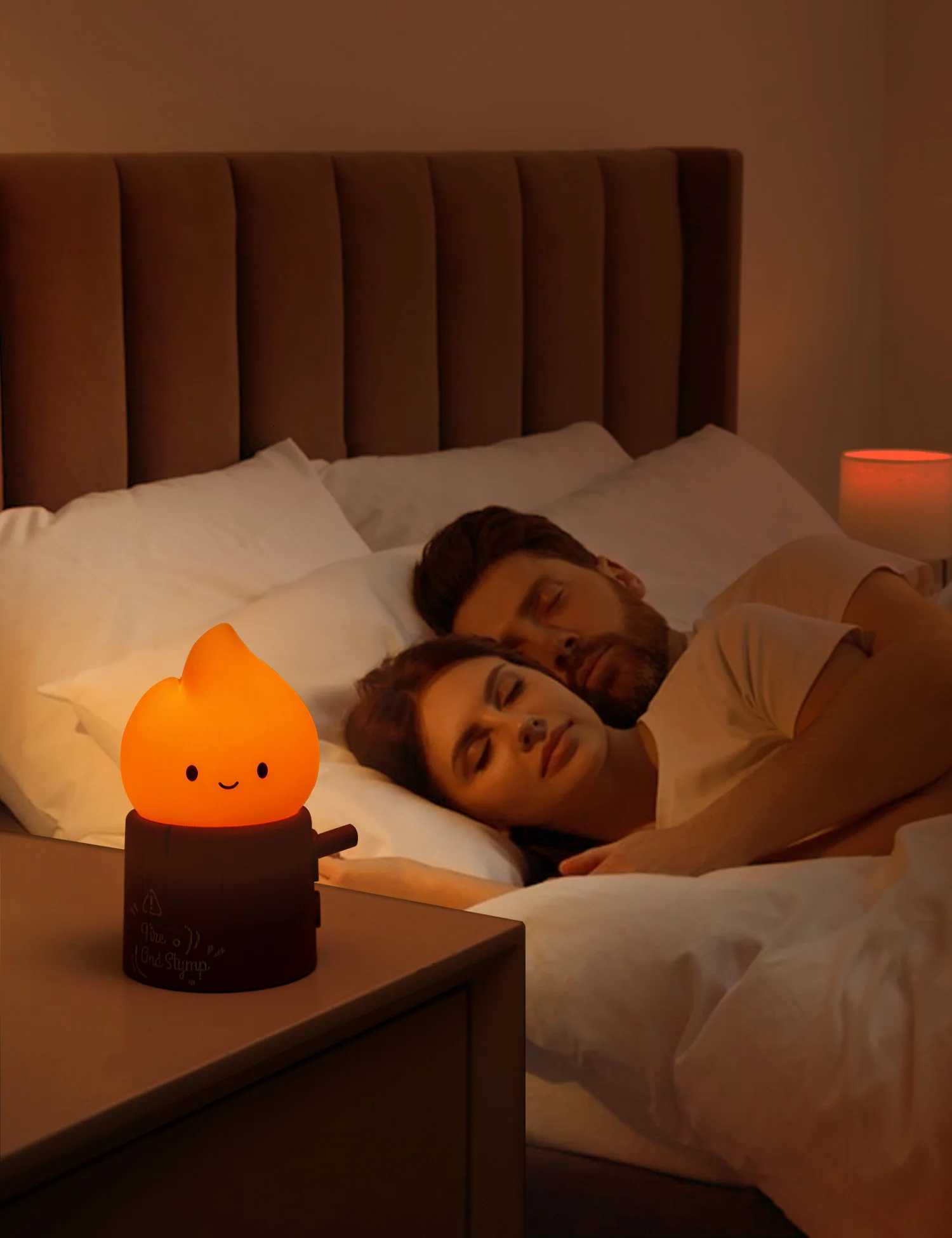 Flameless Candles Night Light Cute Sleeping Nightlights Dimmable 2 Lighting Modes Bedside Lamp For Kid BedroomM251125