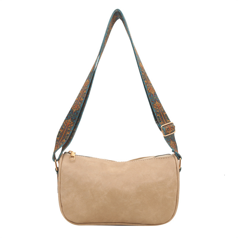 New Free Delivery Designer Shoes By 2025 Trendy New Fashion Versatile Casual Western-Style Wide Strap Single Shoulder Women's Crossbody Bag