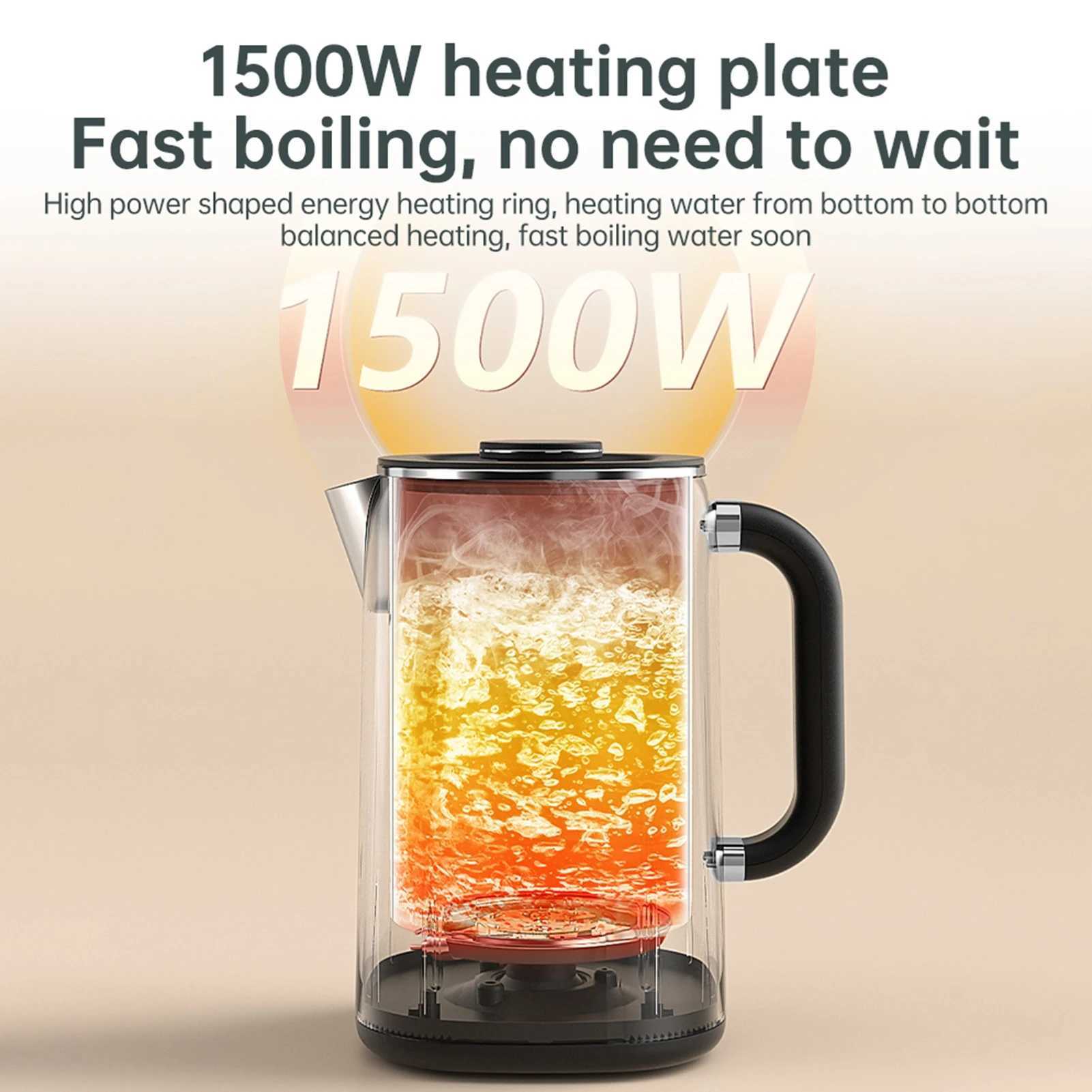 17L Electric Kettle Large Capacity Thermostatic Kettle Automatic Heat Preservation Teapot 304 Stainless Steel Liner Health Pot C251125