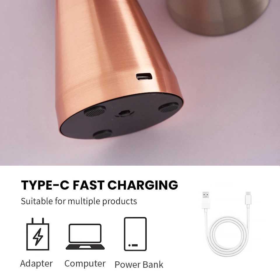 Retro table lamp Mushroom LED Night Light Rechargeable desk lamp Touch Sensor Reading Lights for bedroom Restaurant Bar DecorM251125