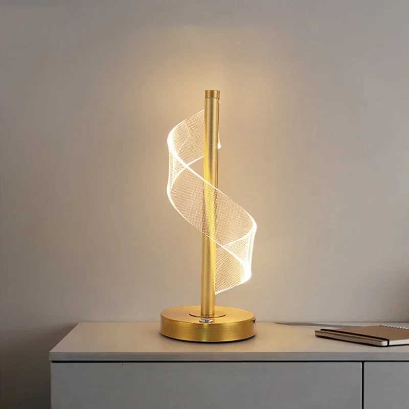 Nordic LED Table Lamp Indoor Lighting Dimmable Touch Switch Bedroom Bedside Light Living Room Hotel Novelty Decoration Desk LampM251125