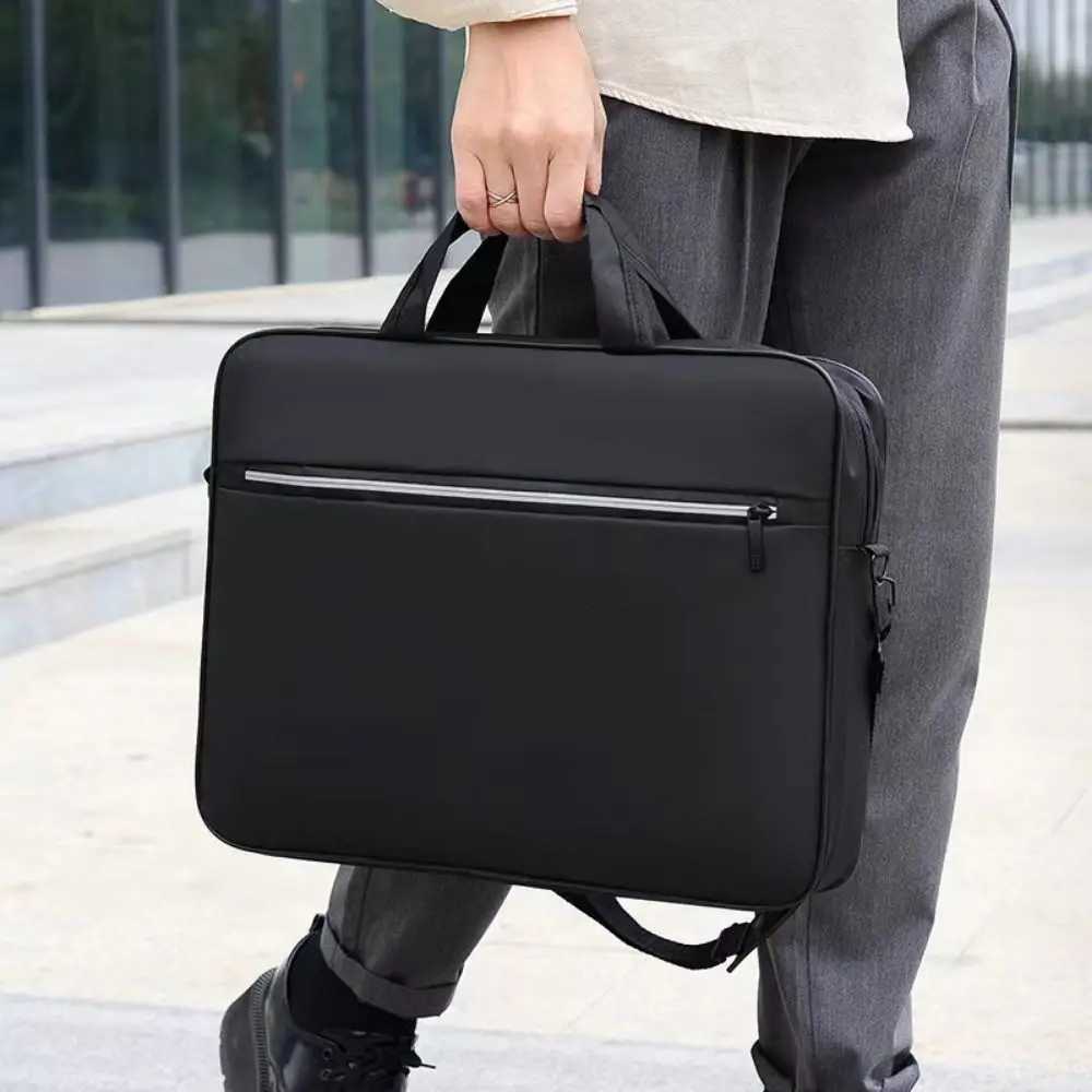 New 14 Inch Laptop Bag Nylon Portable Computer Handbags with Zipper Business Laptop Shoulder HandbagT251125