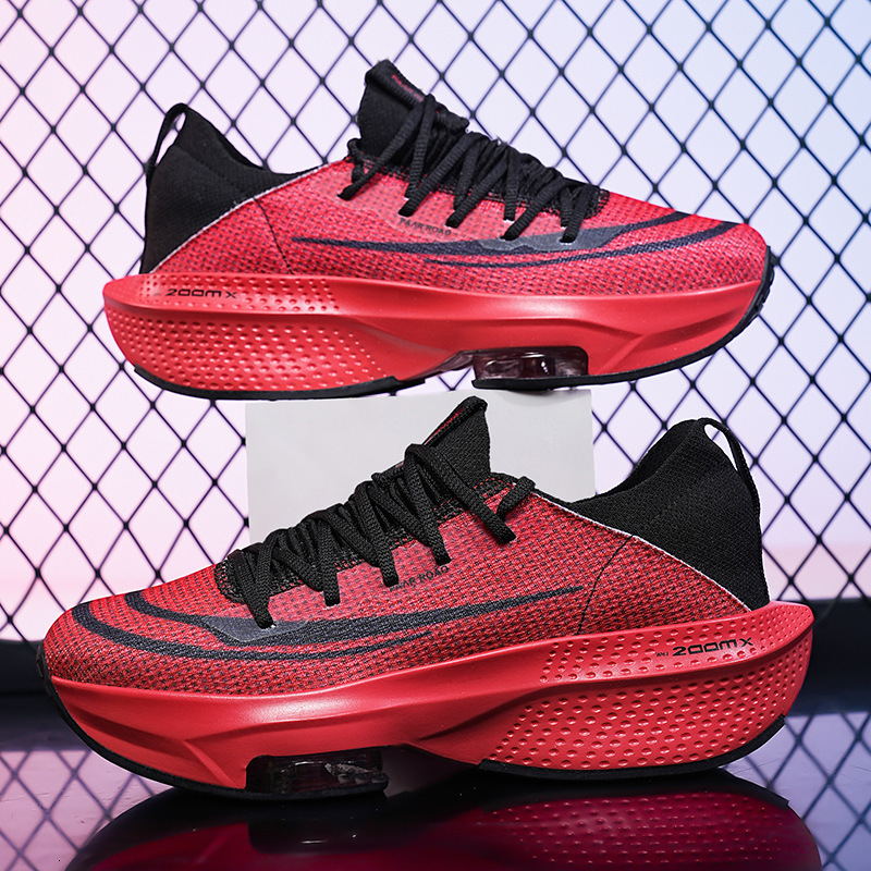 Large Size Air Cushion Couple Racing Marathon Flying Woven Mesh Men S Sports And Leisure Running Shoes Women Ddmysaturn
