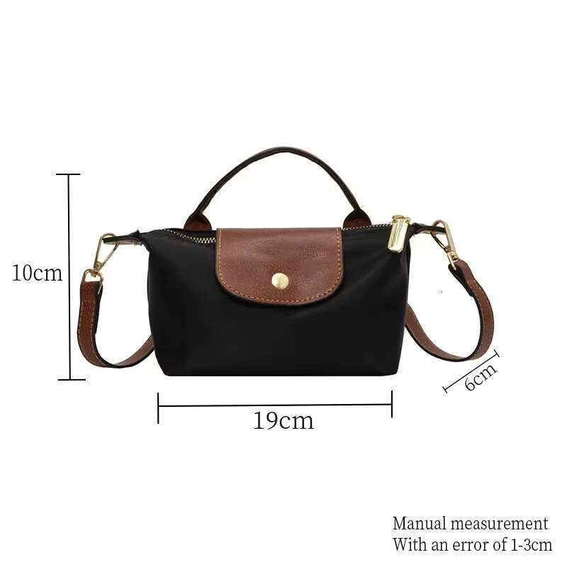 Mini Dumpling Handbag Women High-End Nylon Fabric Fashionable Shoulder/Crossbody Mobile Phone Bag For Ladies