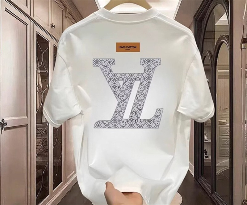 Designer short sleeved free shipping 2025 new style fashionable temperament high-end texture printing trend for mens