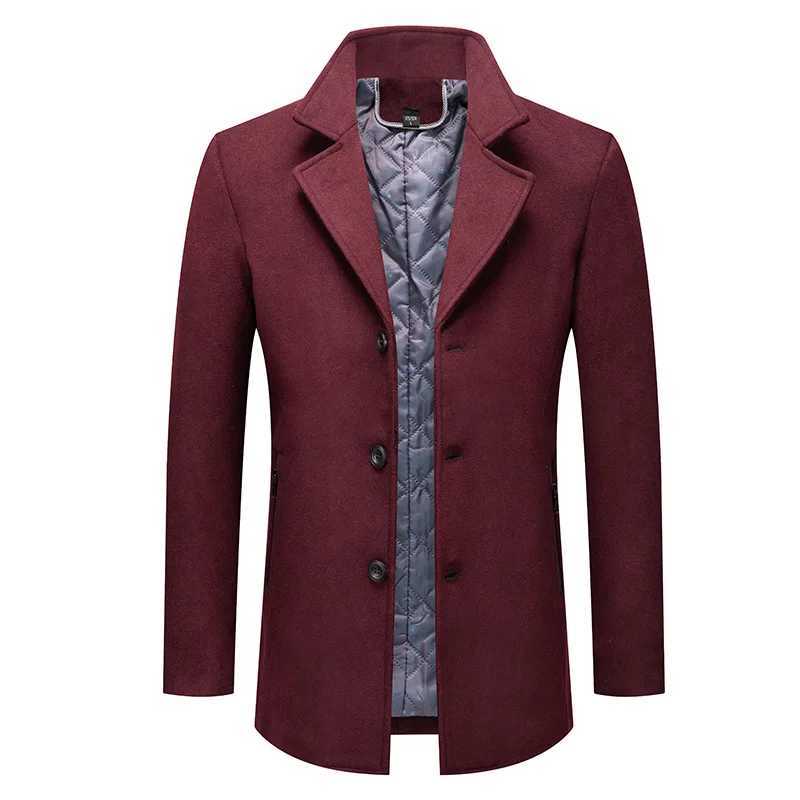 New Winter Men Cashmere Blazers Jackets Suits Coats Male Tailored Collar Overcoats Business Casual Woollen Trench Coats Size 4XLT251125