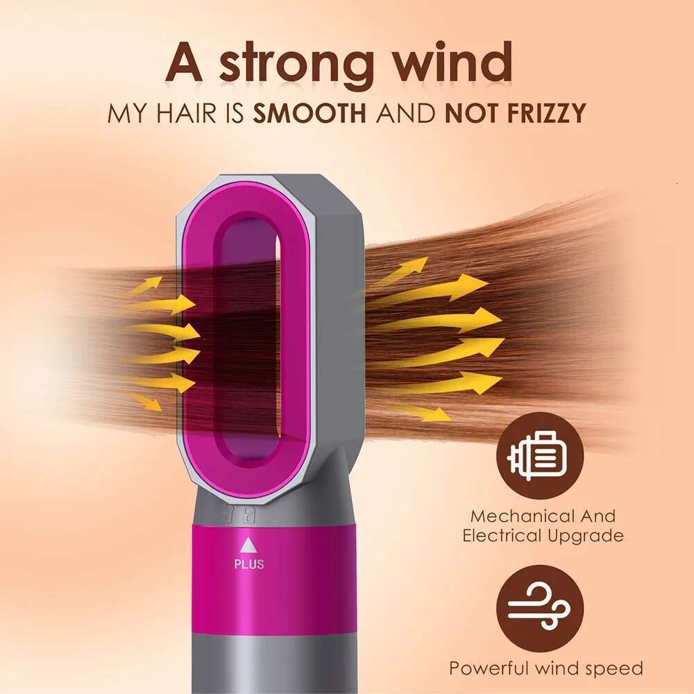 New 5 in1 Curling Iron Straightener With Brush Hairdryer Dryer Hair Multi Styler