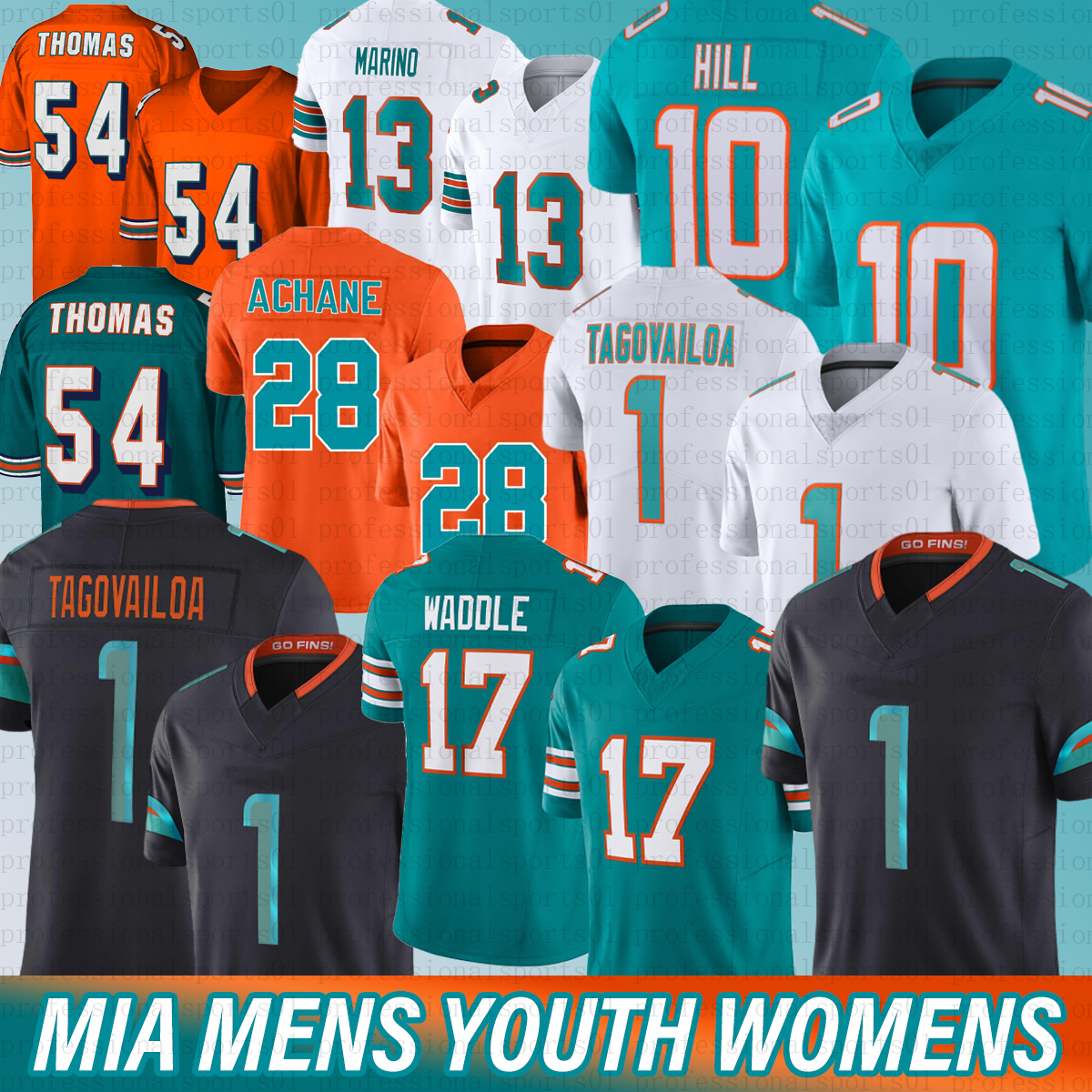 Miami city Dolphinss jersey Tyreek Hill 1 Tua Tagovailoa Jaylen Waddle Chubb Dan Marino Devon Achane Chop miami dolphis Football Jersey