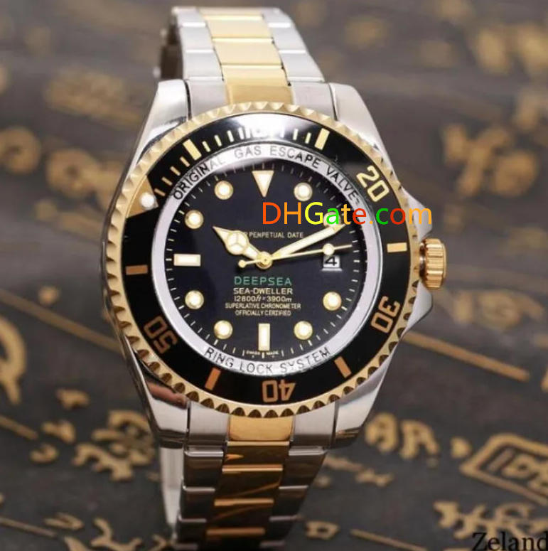 High Value R O L Ex Deep Sea Dwellers Mens Watches 43mm Stainless steel strap Japanese movement Quartz full-featured Waterproof Designer Wristwatch Dropship Gifts