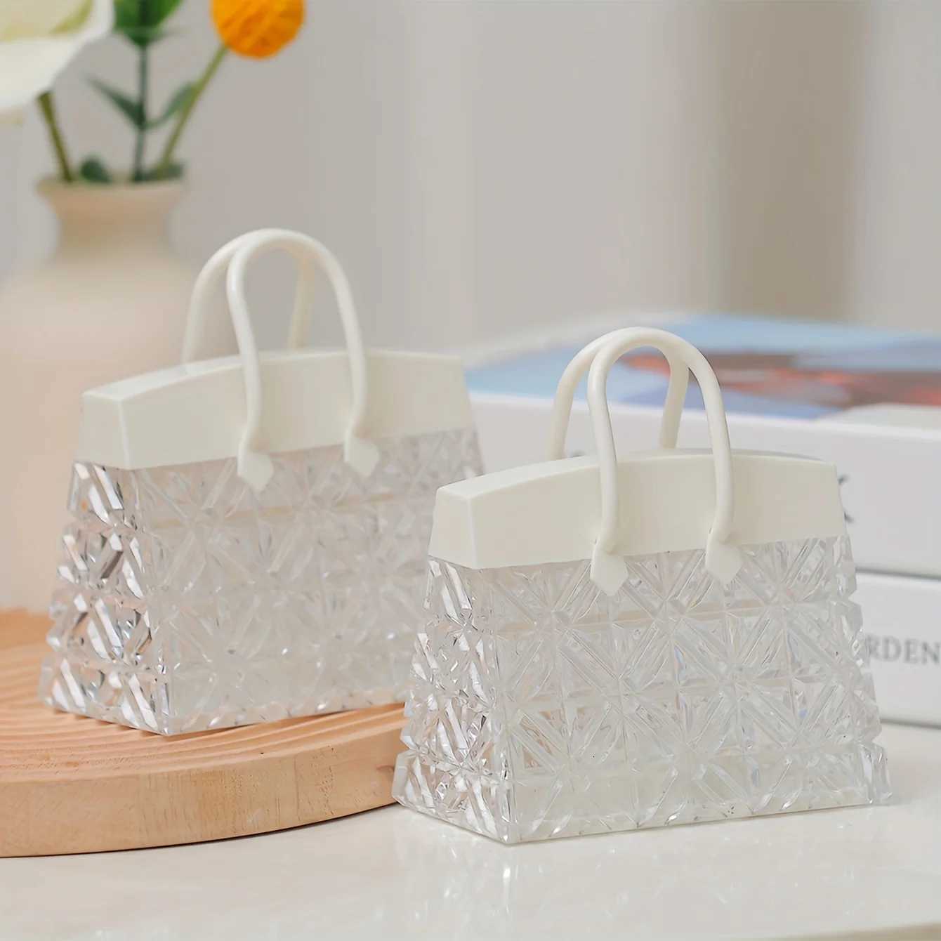 Modern Bag Shaped Table Lamp Shade Reading Living Room Bedroom Bathroom Home Decor Fashion Science Fiction Night LightM251125