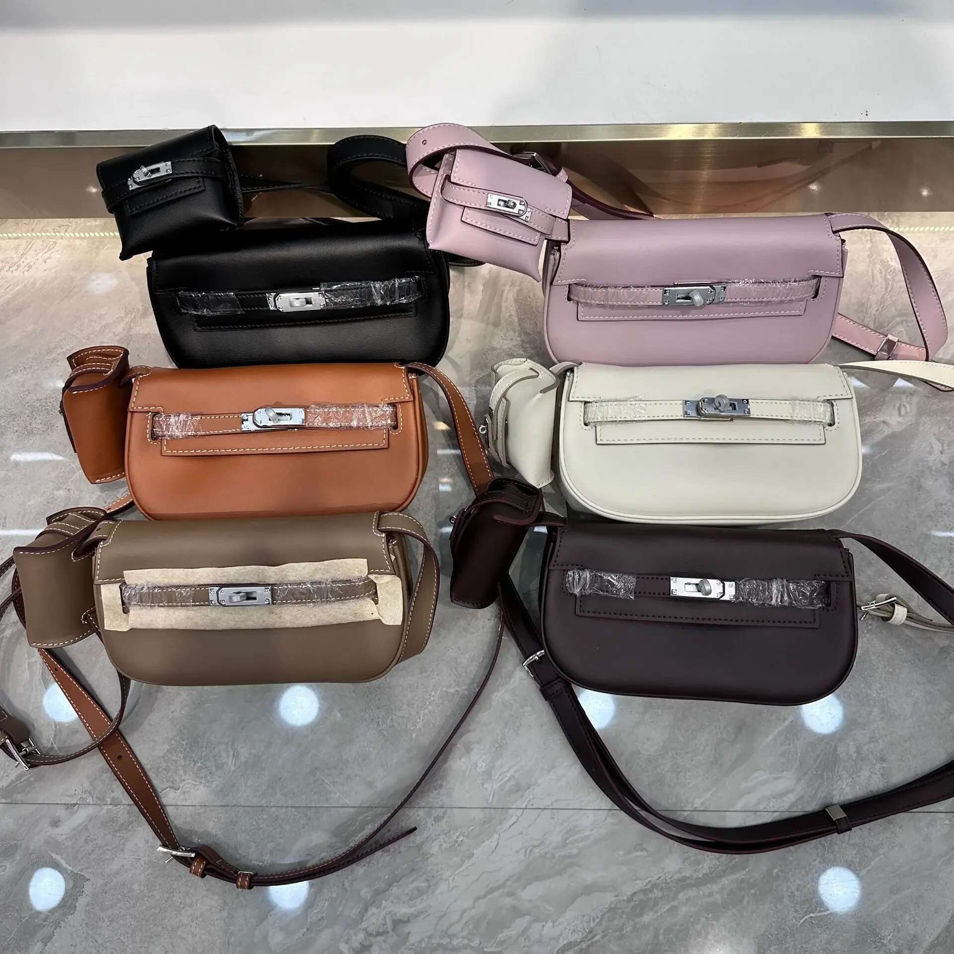 Mini Moove Kaili Two-In-One Shoulder Trendy Fashion Soft Genuine Leather Waist Bag Crossbody For Women