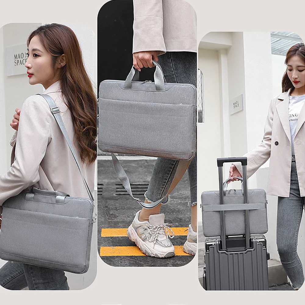 Laptop Handbag Bag 156 Inch Notebook Pouch For Macbook HP Dell Huawei Shockproof Computer Briefcase Travel Business CaseT251125