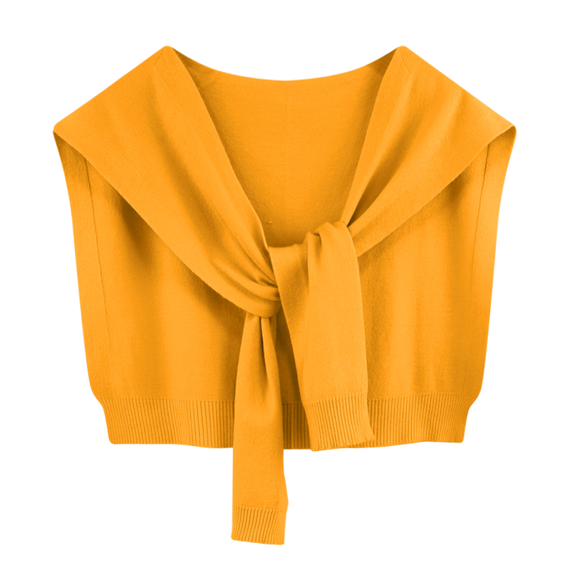 K736 Solid color shawl for women outerwear 2025 new spring and autumn striped knitted small shawl thin style with sweater shirt scarf