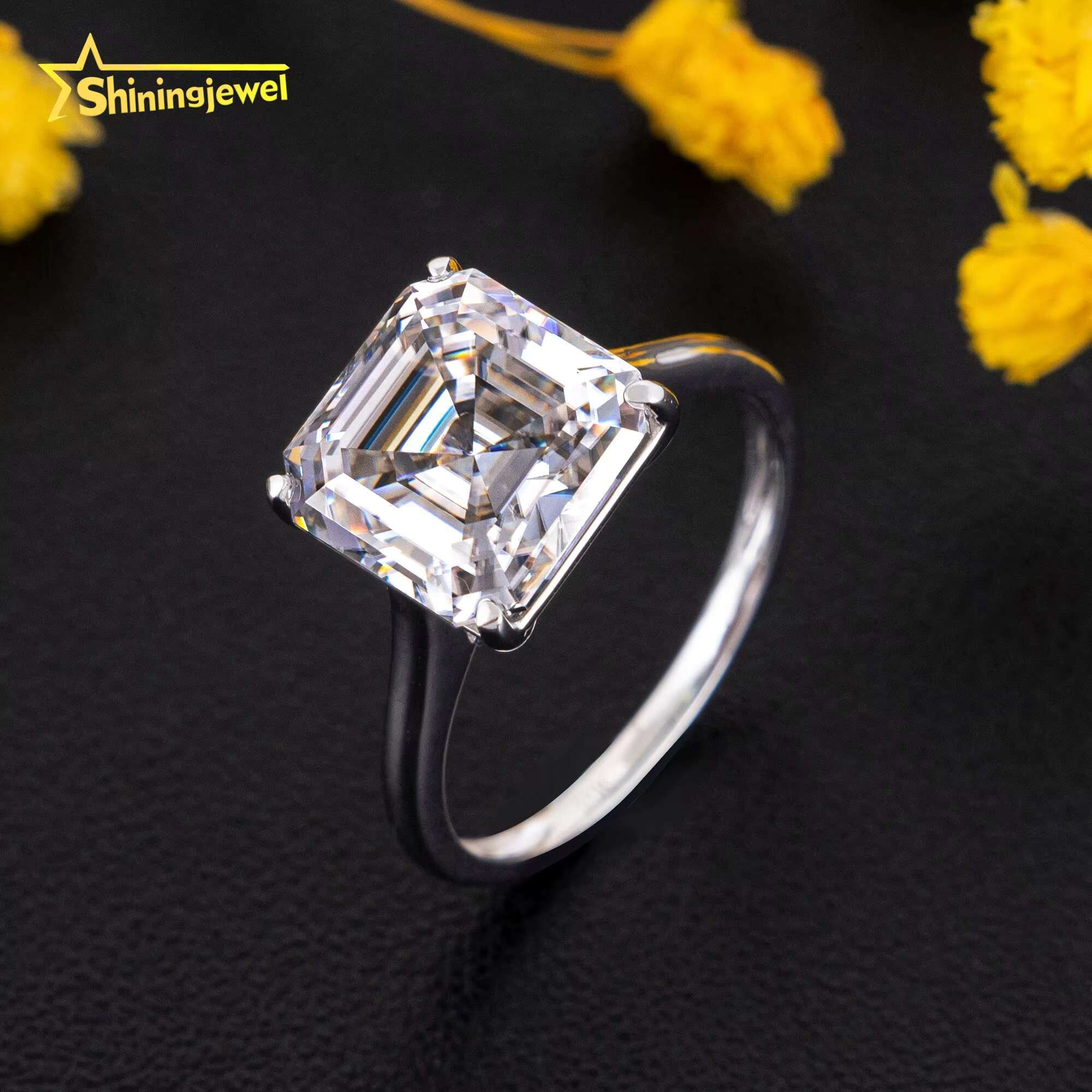 Luxury Hiphop Ring 925 Sterling Silver Iced Out VVS Moissanite Pass Diamond Tester Ring Men Women
