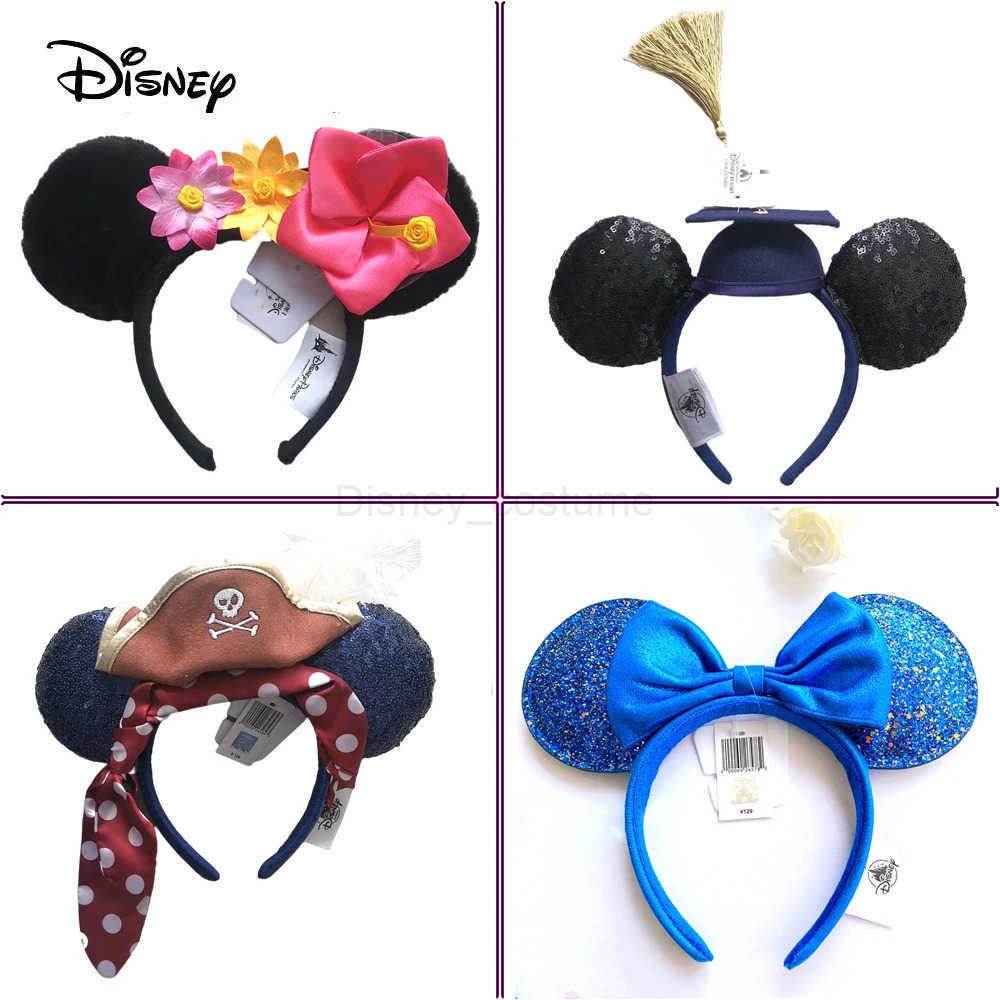 Disney Shining Girls Big Bow Headband Decorated Plush Adult/Childrens Headband Disney Shining Hairdo Minnie Mouse Ear Headband Role Playing X250425