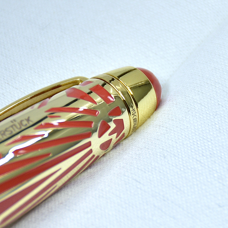 1924 Special Edition Msk 100 Anniversary Ballpoint Pen Gold And Black Metal Relief Office School Writing Rollerball Pens With Serial Number - view 5
