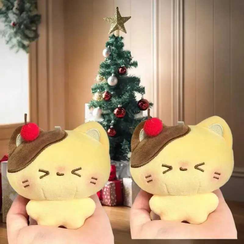 Kids Cherry Pudding Bear Plush Keychain High-Quality Soft Stuffed Doll Pendant Car Key Ring Decorative Backpack GiftXJ251125