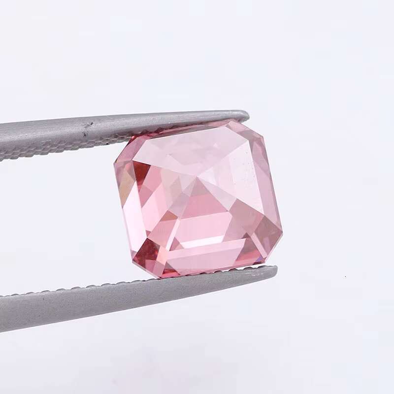 Asscher Cut 4.03carat Hpht Cvd Fancy Pink Lab Grown Loose Diamonds Synthetic Diamond Factory Wholesale