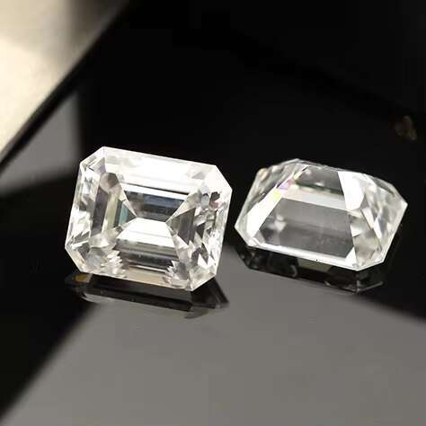 Yu Ying Gems DEF White VVS Moissanite Loose Gemstone High Quality Loose Diamond 1.0ct Emerald Cut Moissanite